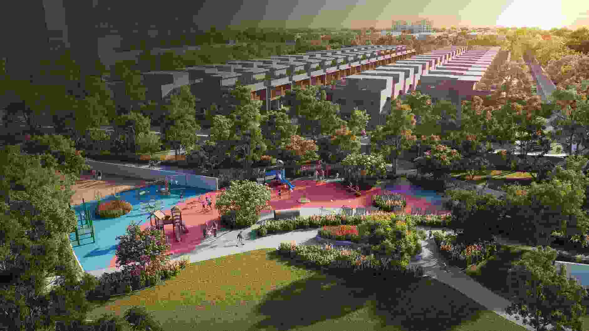Adarsh Parkland site layout aerial view